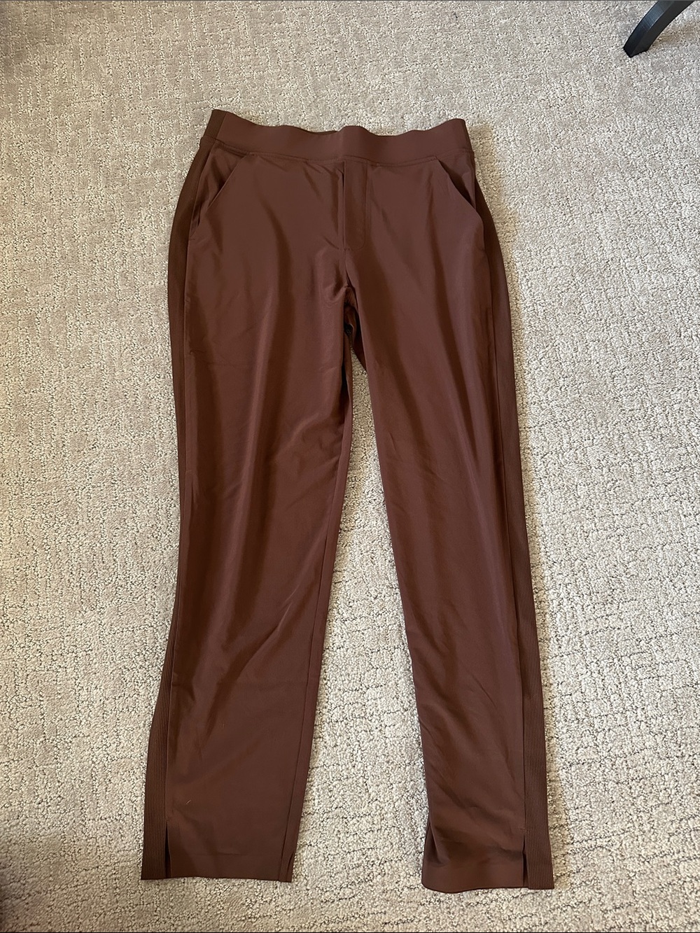 Athleta Chocolate Brown Straight-Leg Brooklyn Pants